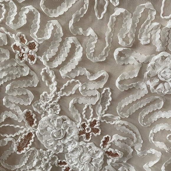 Girls Cream Embroidered Bead Collar Short Sleeve Design In Spain Mayoral Dress - Picture 2 of 11